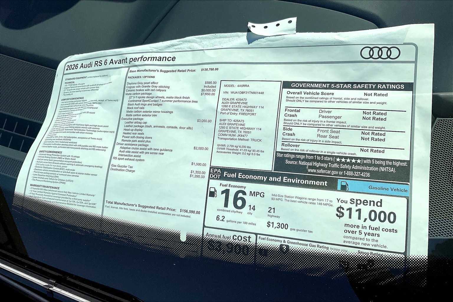 New 2026 Audi RS 6 performance image 20