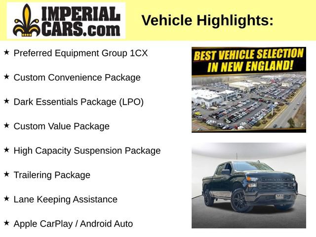 Used 2024 Chevrolet Silverado 1500 Custom w/ LPO, Dark Essentials Package AWD/4WD image 7