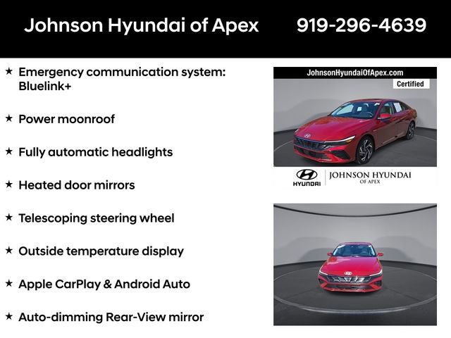 Certified 2025 Hyundai Elantra Limited FWD image 12
