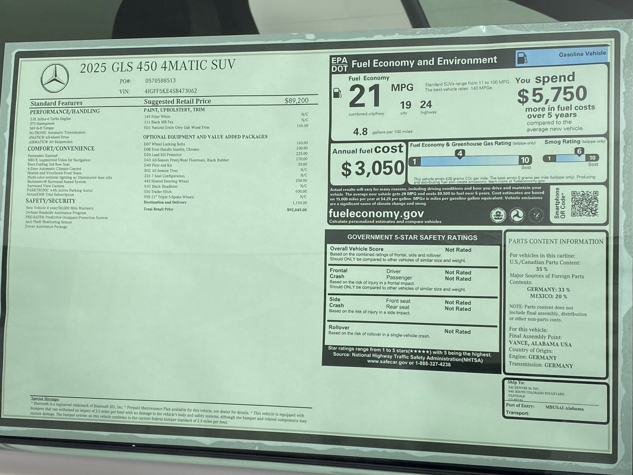 New 2025 Mercedes-Benz GLS 450 4MATIC image 32