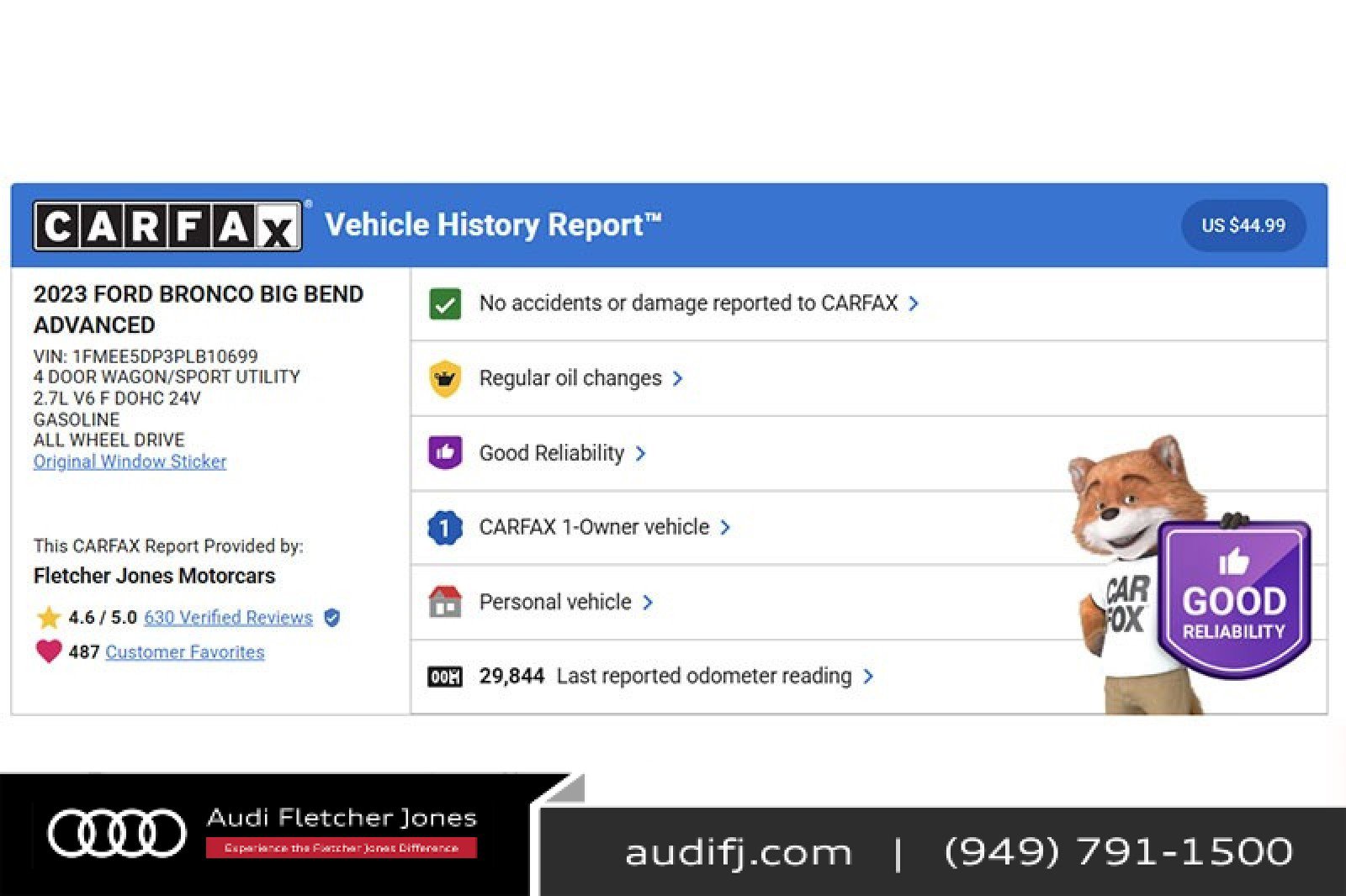 Used 2023 Ford Bronco Big Bend w/ Sasquatch Package image 2