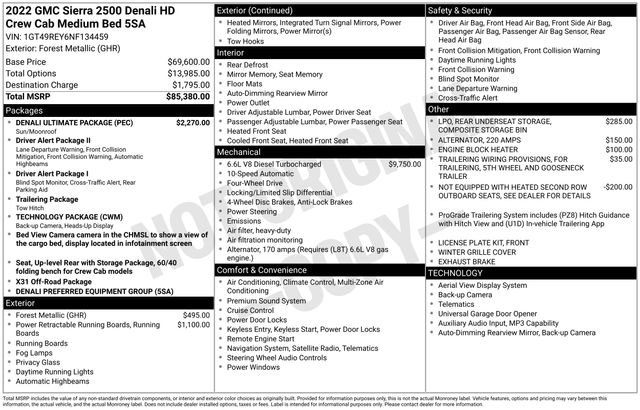 Used 2022 GMC Sierra 2500 Denali w/ Denali Ultimate Package image 46
