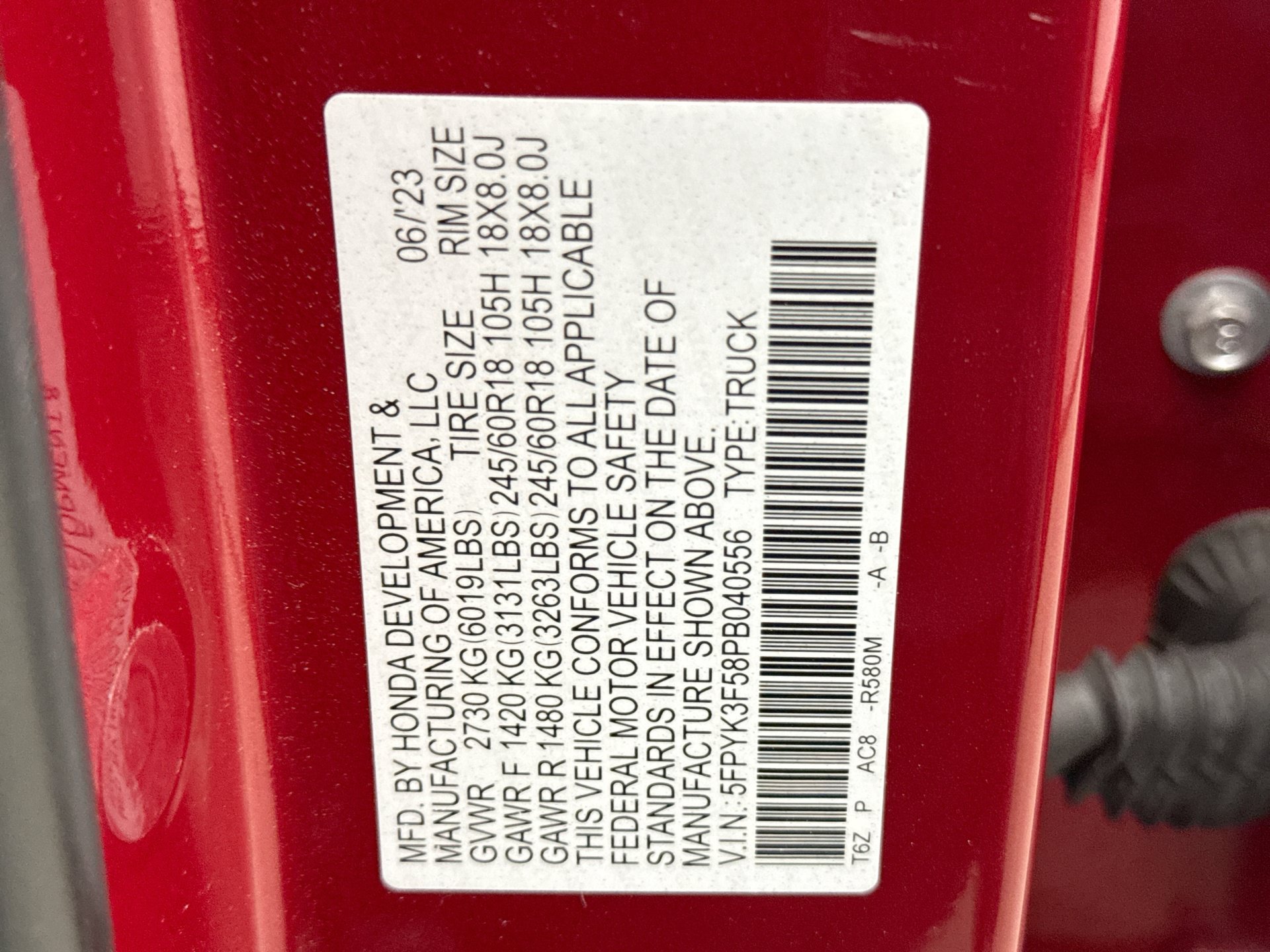 Used 2023 Honda Ridgeline RTL image 19