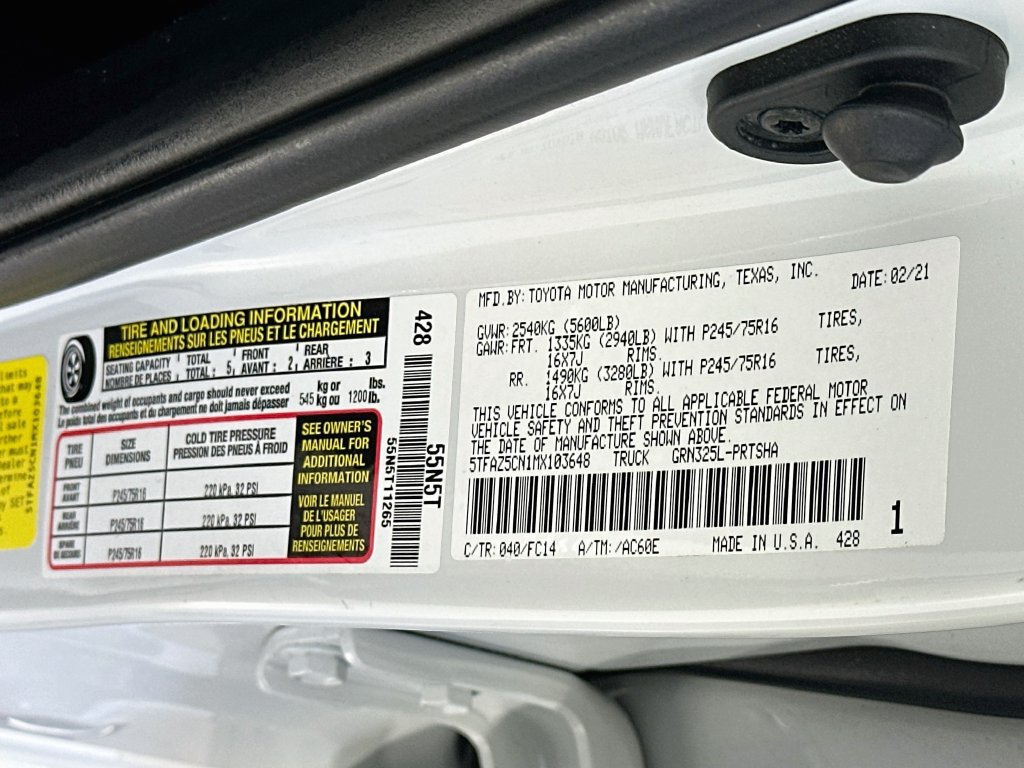 Used 2021 Toyota Tacoma SR5 RWD image 33