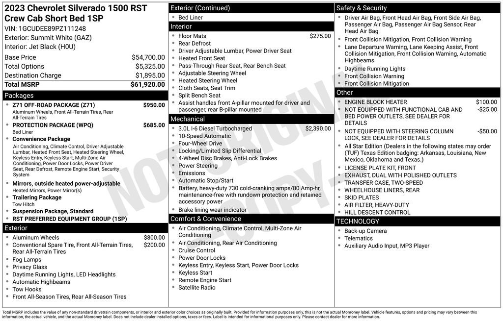 Used 2023 Chevrolet Silverado 1500 RST w/ Z71 Off-Road Package AWD/4WD image 12