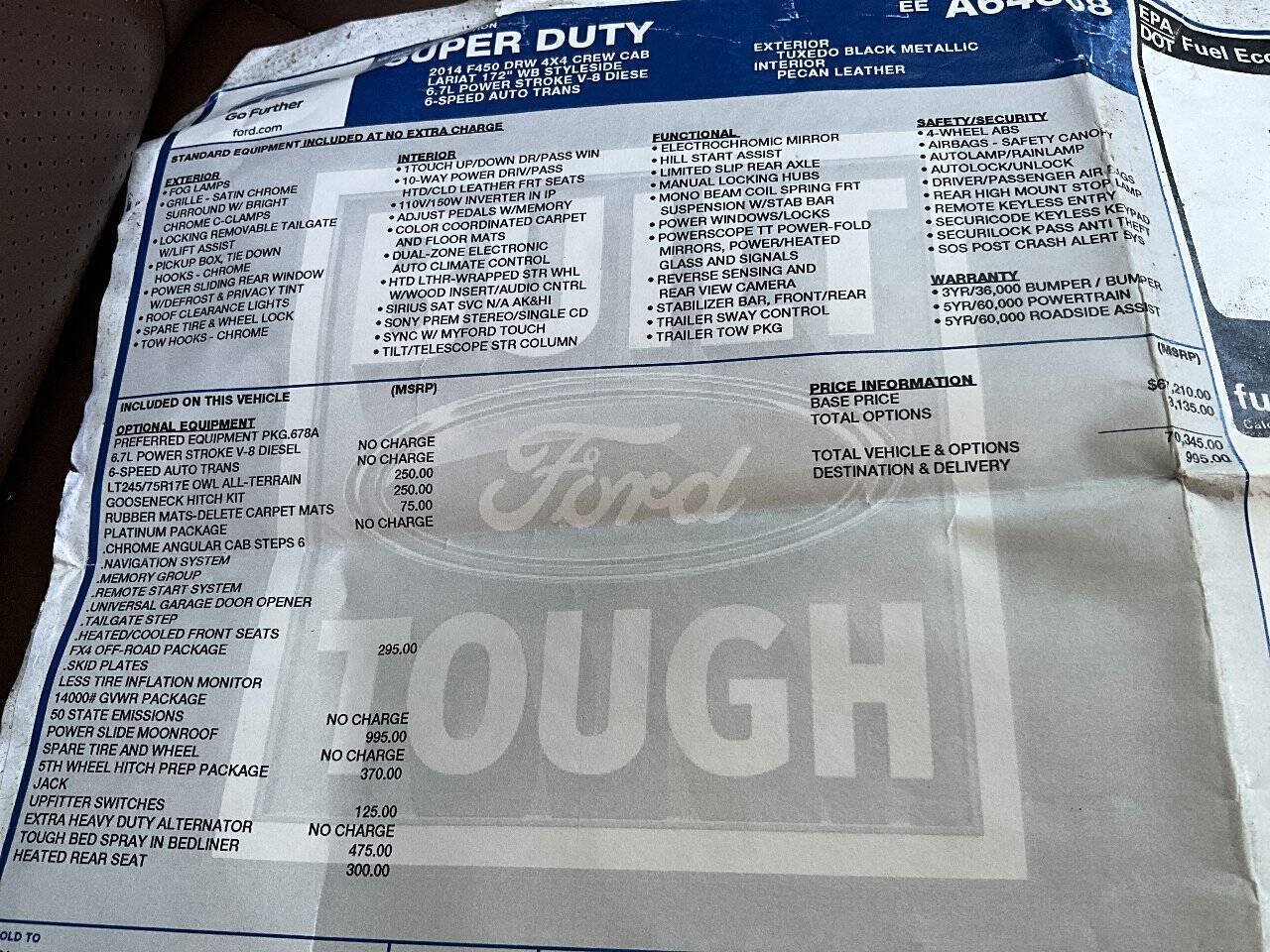 Used 2014 Ford F450 Platinum AWD/4WD image 19