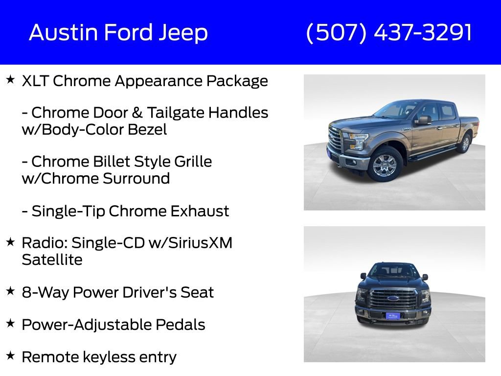 Certified 2017 Ford F150 XLT w/ Equipment Group 302A Luxury image 31