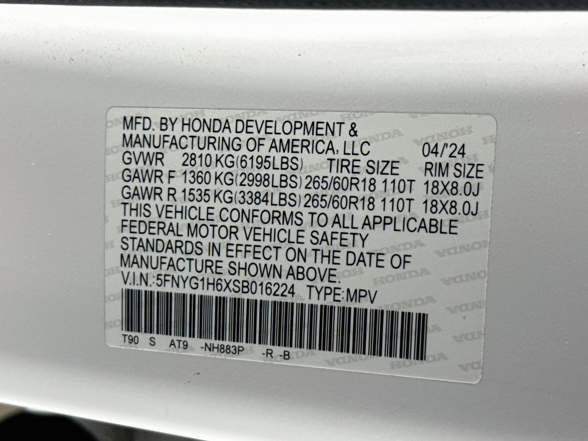Certified 2025 Honda Pilot TrailSport image 40