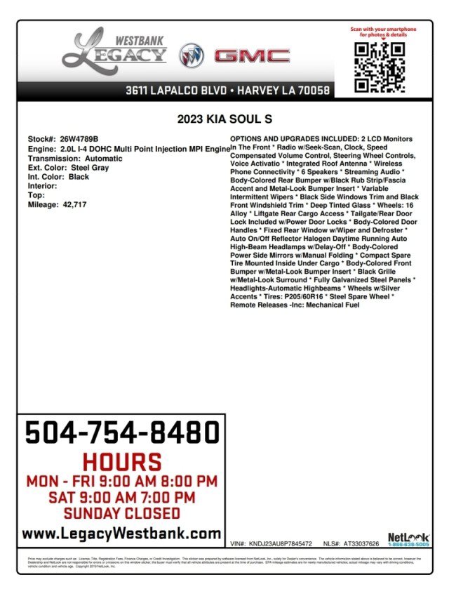 Used 2023 Kia Soul LX w/ LX Technology Package FWD image 23