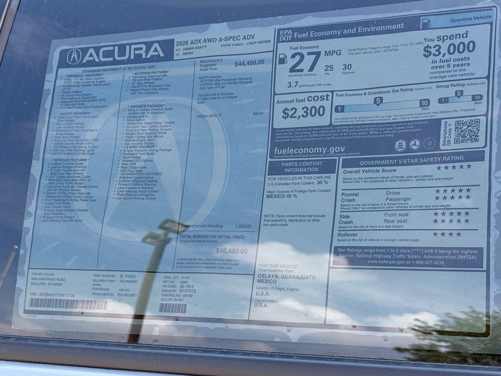New 2026 Acura ADX A-Spec w/ Advance Package AWD/4WD image 26
