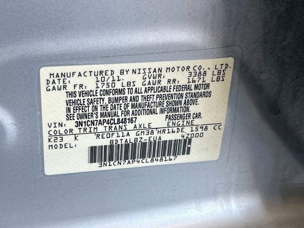 Used 2012 Nissan Versa SV FWD image 28