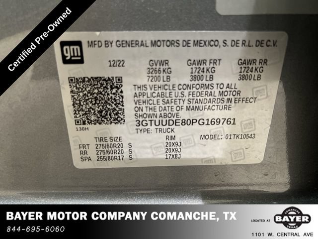 Certified 2023 GMC Sierra 1500 SLT AWD/4WD image 31