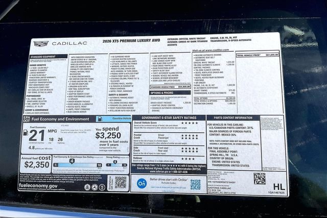 New 2026 Cadillac XT5 Premium Luxury w/ Driver Assist Package image 15