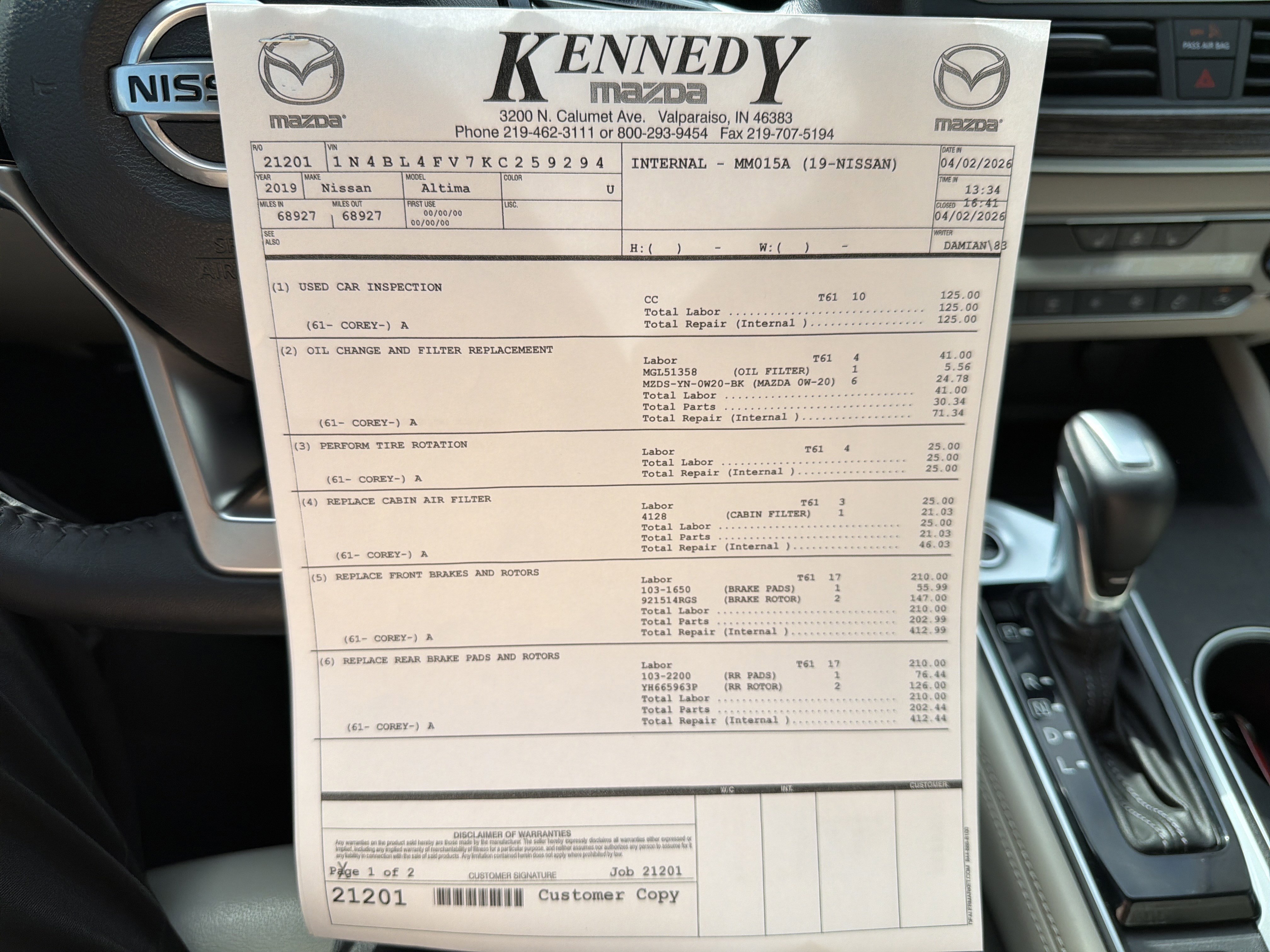 Used 2019 Nissan Altima 2.5 Platinum FWD image 49