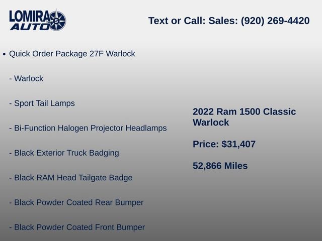 Used 2022 RAM 1500 Classic Warlock AWD/4WD image 10