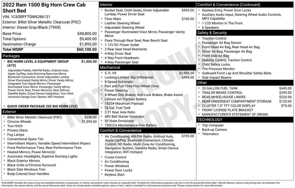 Certified 2022 RAM 1500 Big Horn image 37