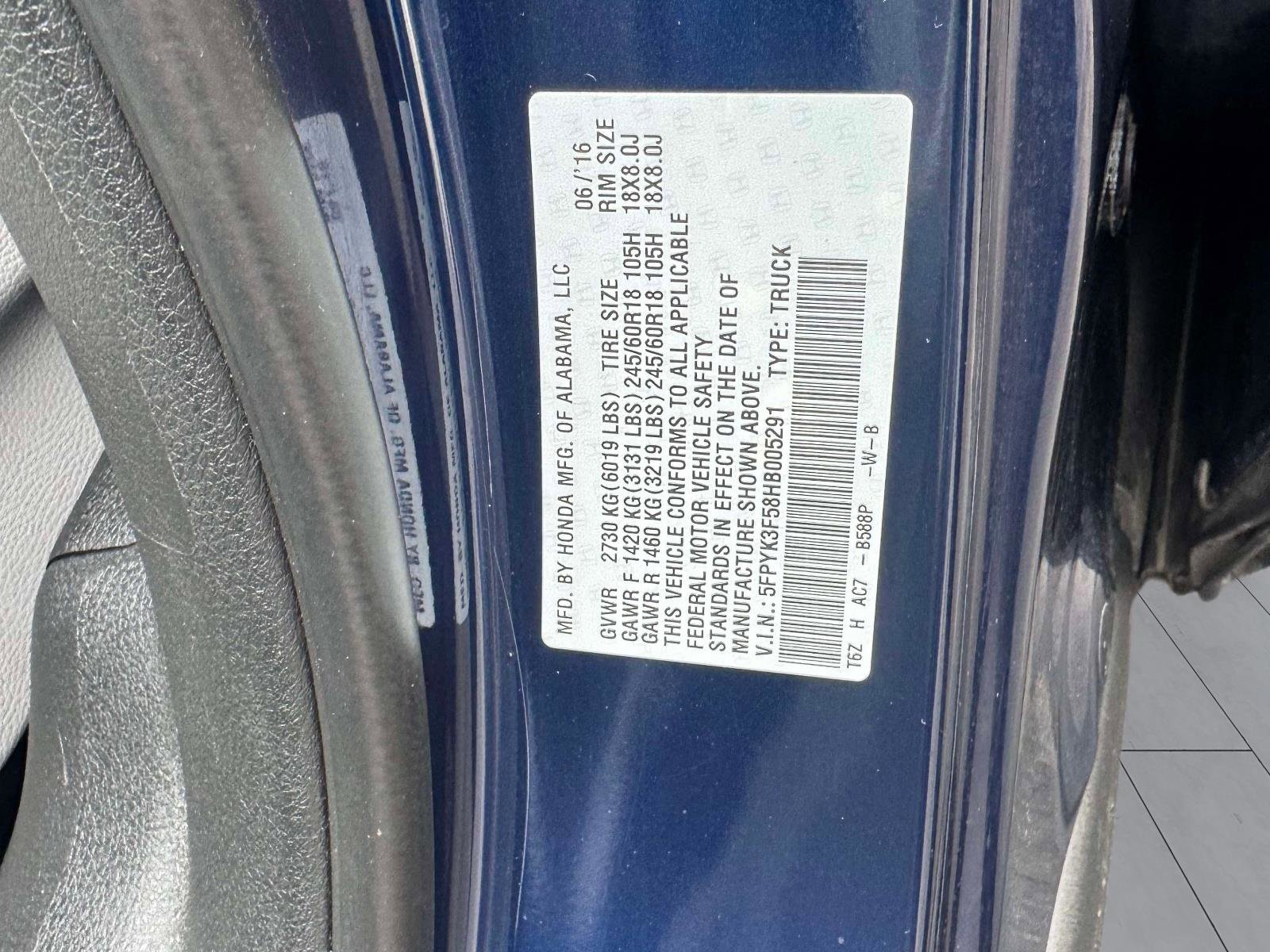 Used 2017 Honda Ridgeline RTL image 26