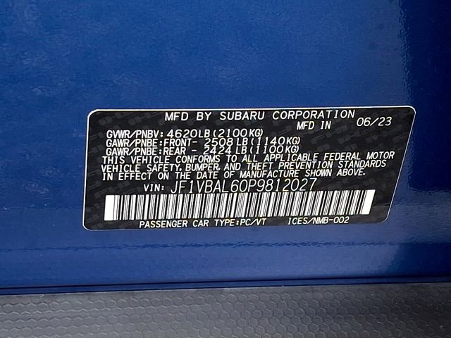 Used 2023 Subaru WRX Limited w/ Popular Package #1 image 29