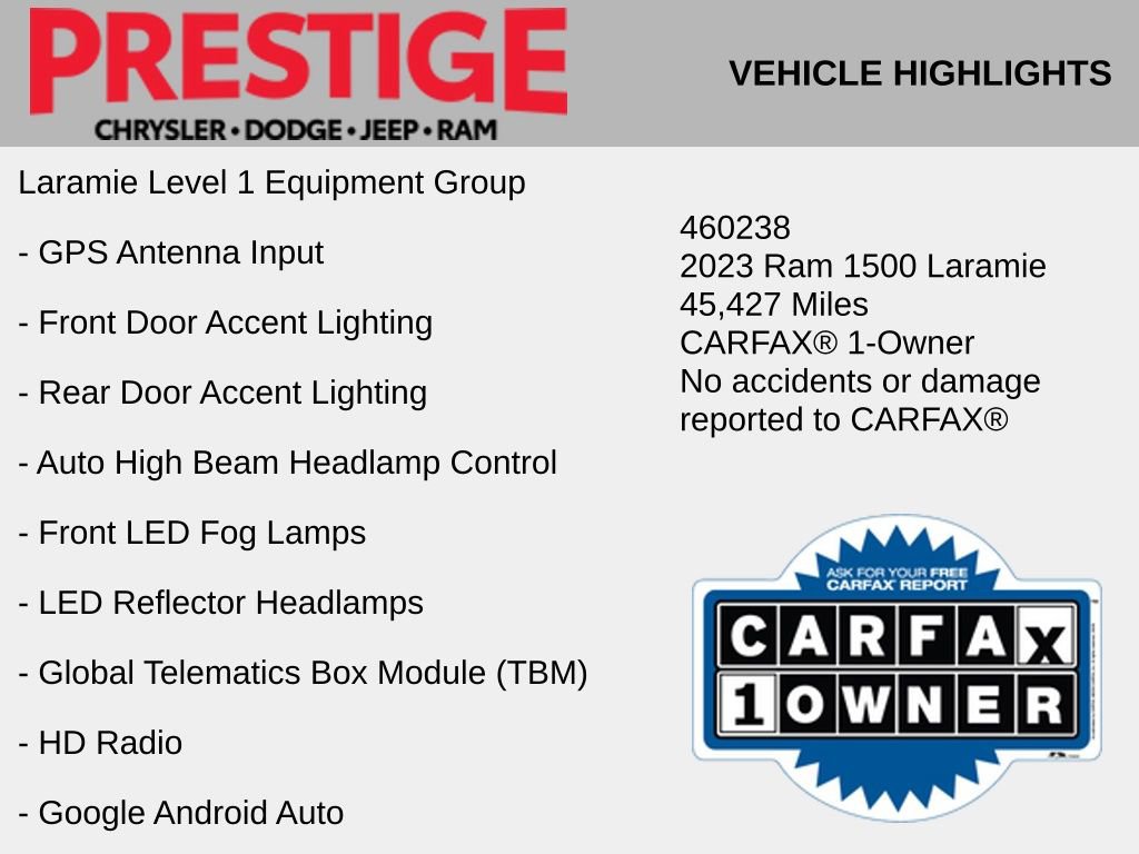 Used 2023 RAM 1500 Laramie AWD/4WD image 4