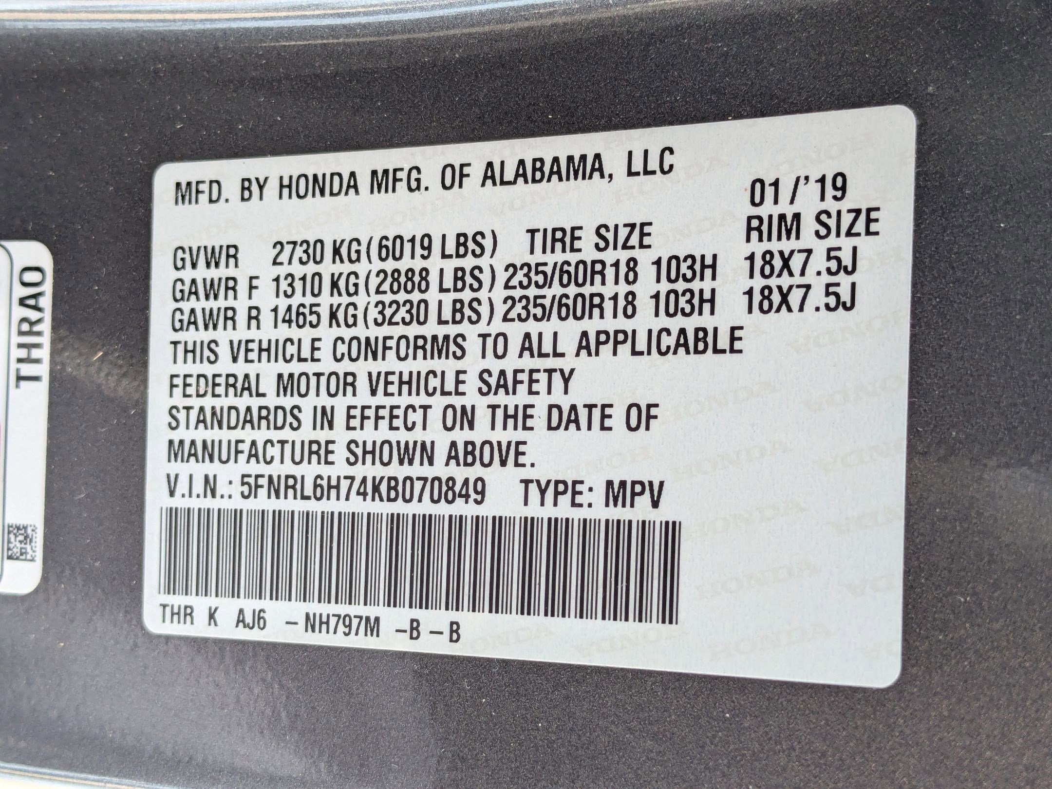 Used 2019 Honda Odyssey EX-L image 38