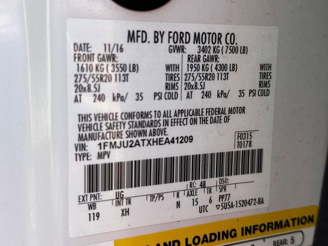 Used 2017 Ford Expedition Limited w/ Equipment Group 301A image 33