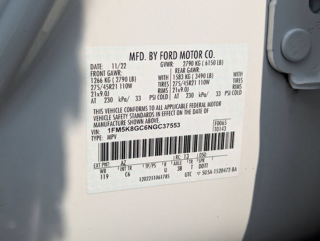 Used 2022 Ford Explorer ST w/ Equipment Group 401A AWD/4WD image 33