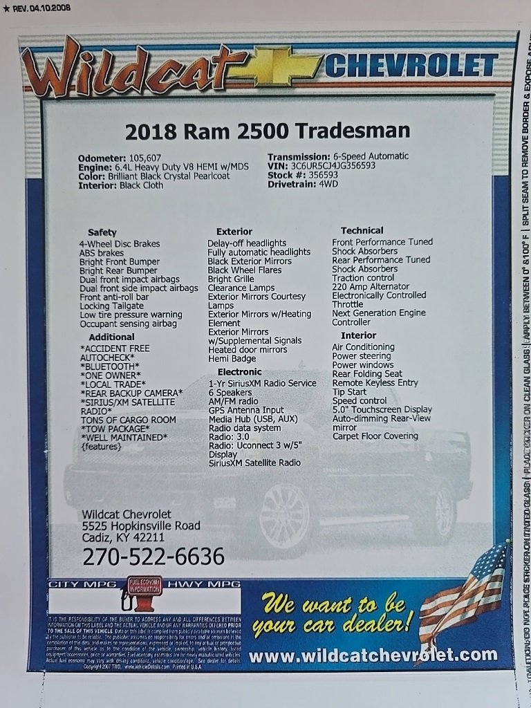 Used 2018 RAM 2500 Tradesman w/ Chrome Appearance Group image 26