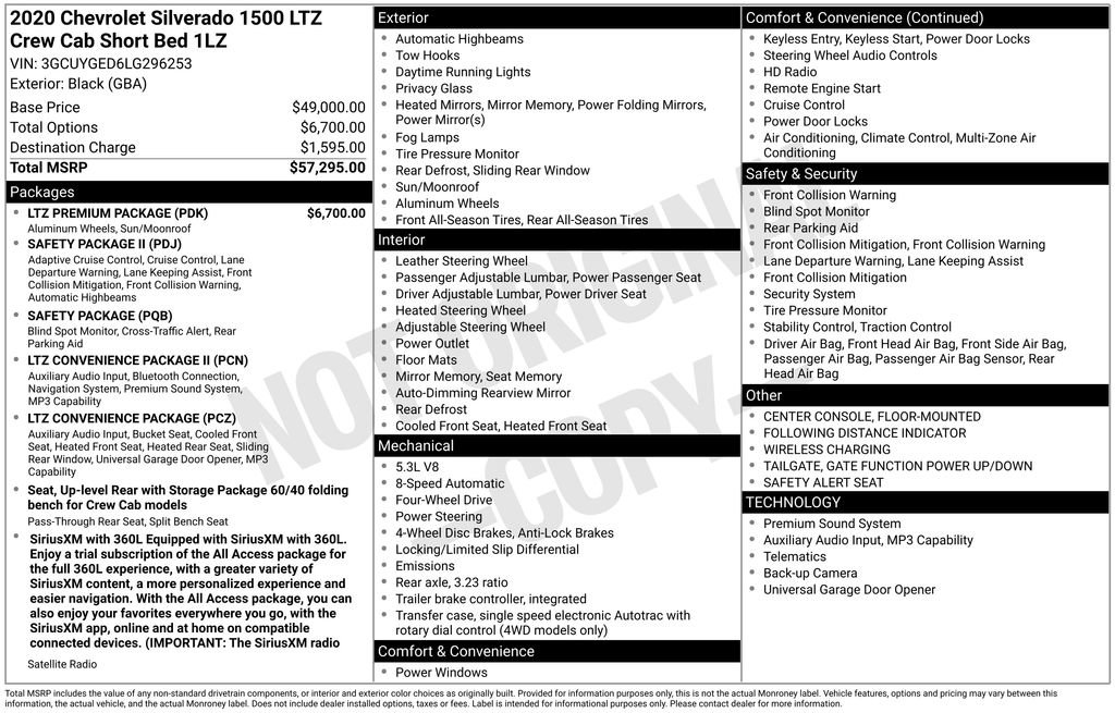Used 2020 Chevrolet Silverado 1500 LTZ w/ LTZ Premium Package AWD/4WD image 27