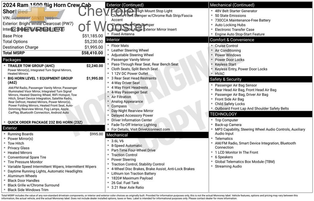 Used 2024 RAM 1500 Big Horn w/ Trailer Tow Group image 7