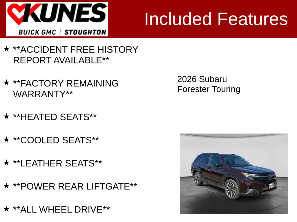 Used 2026 Subaru Forester Touring AWD/4WD image 3