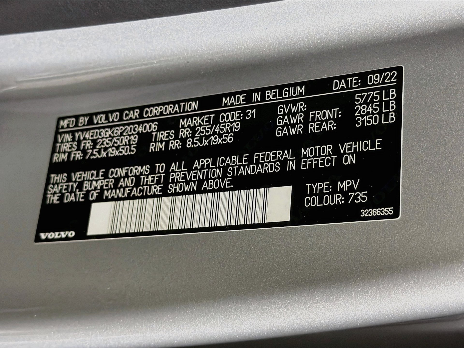 Certified 2023 Volvo C40 Recharge Core AWD/4WD image 34