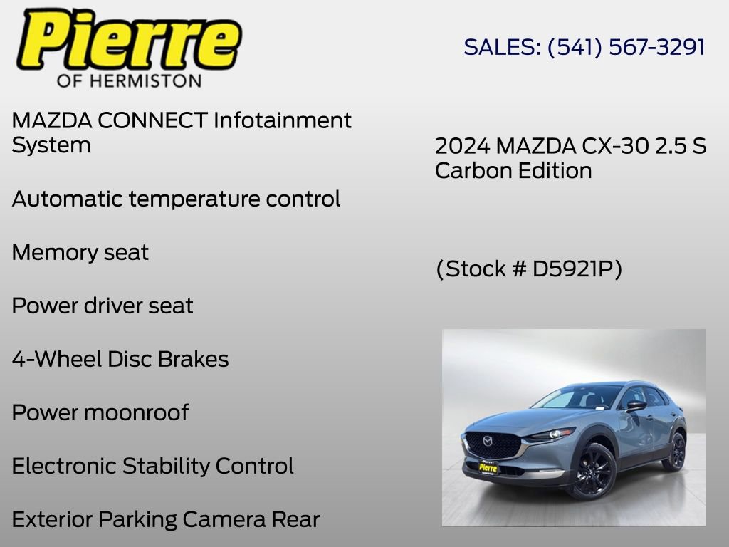 Used 2024 MAZDA CX-30 AWD 2.5 S w/ Preferred Package image 6
