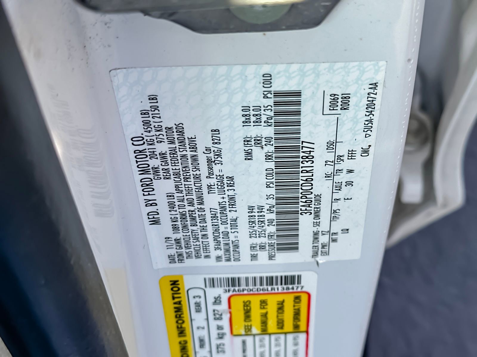 Used 2020 Ford Fusion SEL image 27