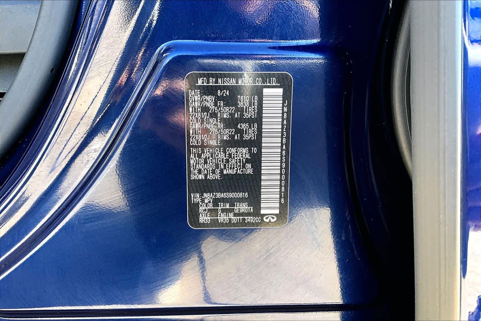 Used 2025 INFINITI QX80 Luxe RWD image 36