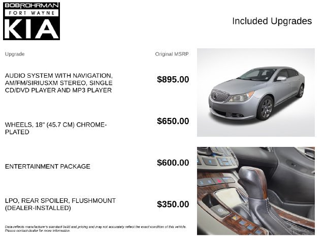 Used 2012 Buick LaCrosse Premium w/ Entertainment Package FWD image 4