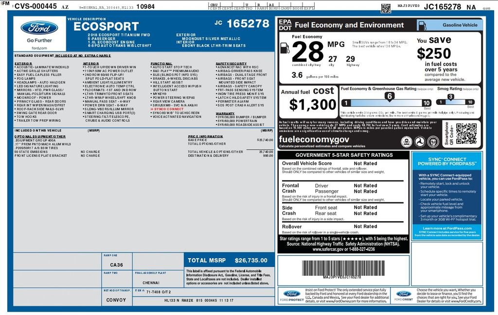 Used 2018 Ford EcoSport Titanium image 5