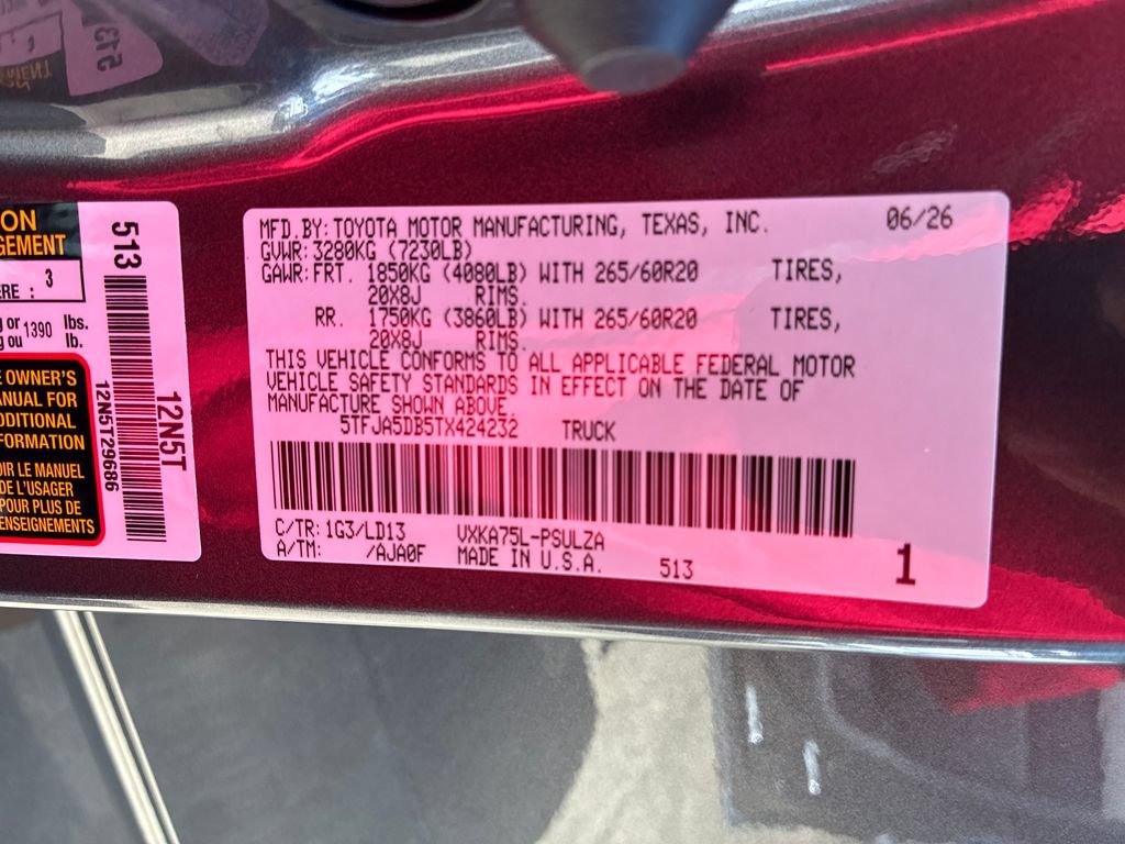New 2026 Toyota Tundra Limited AWD/4WD image 50
