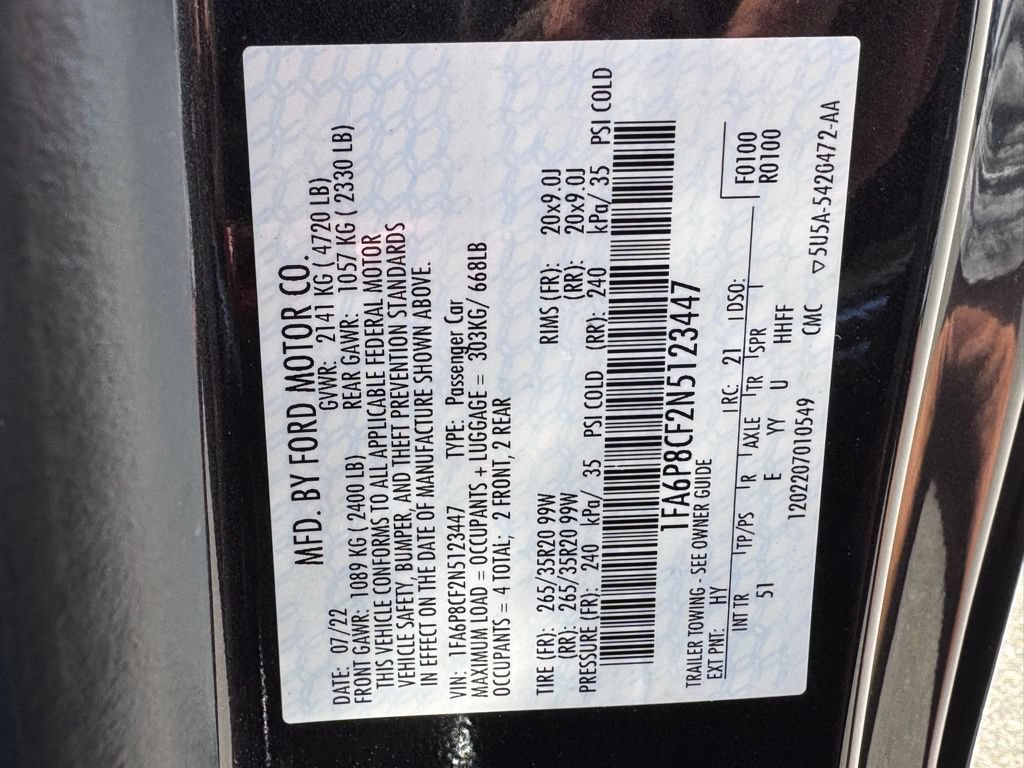 Used 2022 Ford Mustang GT Premium w/ Equipment Group 401A RWD image 42