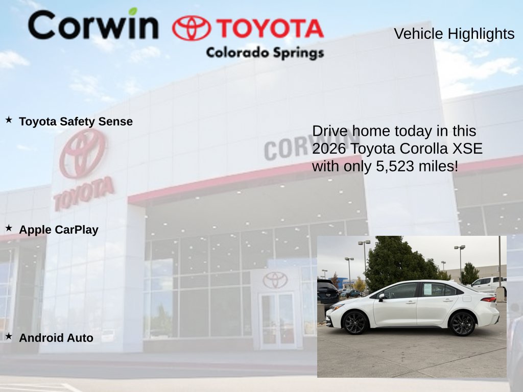 Used 2026 Toyota Corolla XSE FWD image 7