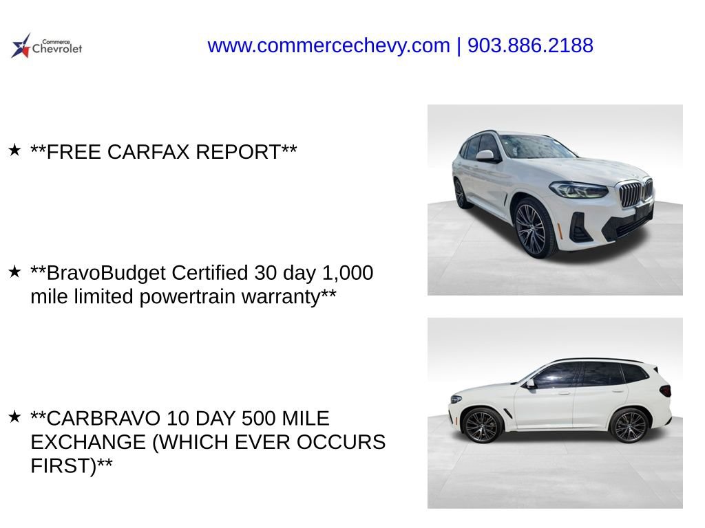 Used 2022 BMW X3 sDrive30i w/ M Sport Package 2 RWD image 4