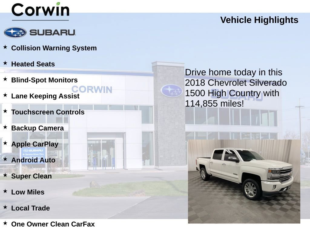 Used 2018 Chevrolet Silverado 1500 High Country image 6