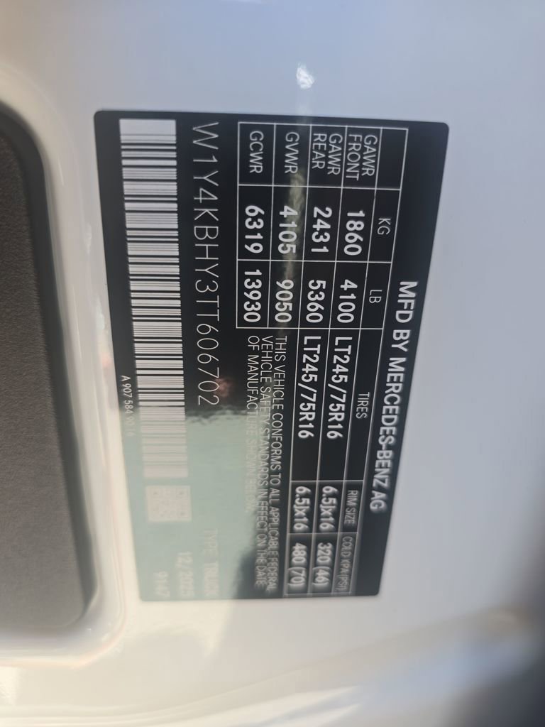 New 2026 Mercedes-Benz Sprinter 144 Cargo image 28