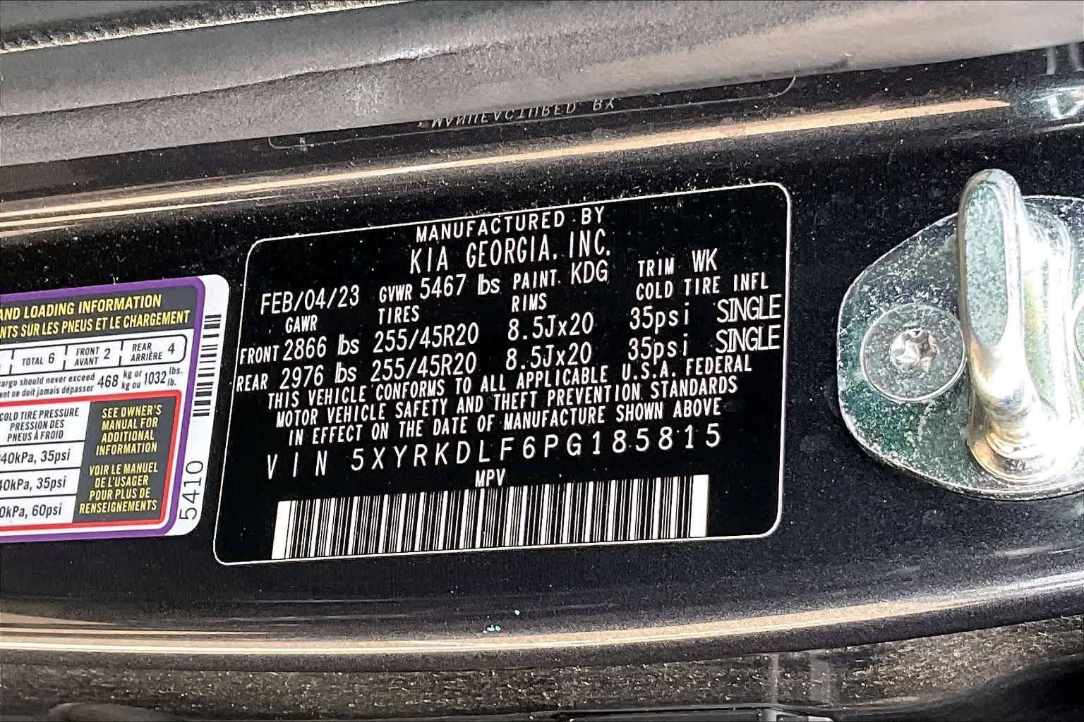 Certified 2023 Kia Sorento SX AWD/4WD image 19