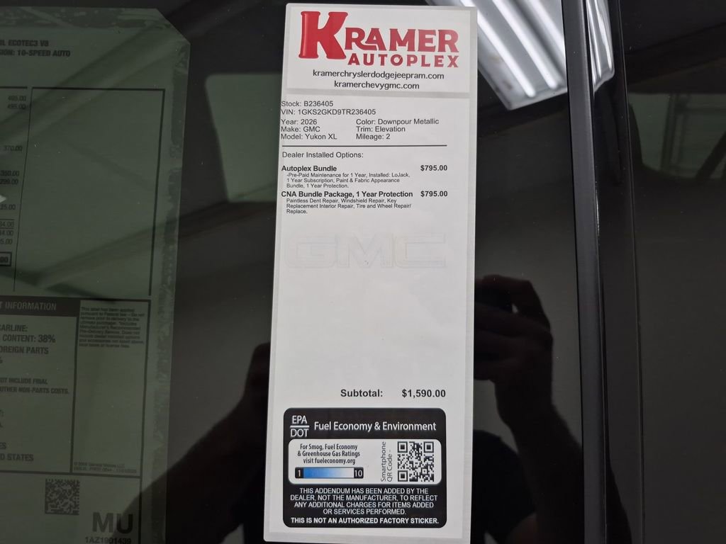 New 2026 GMC Yukon XL Elevation w/ LPO, Floor Liner Package image 35