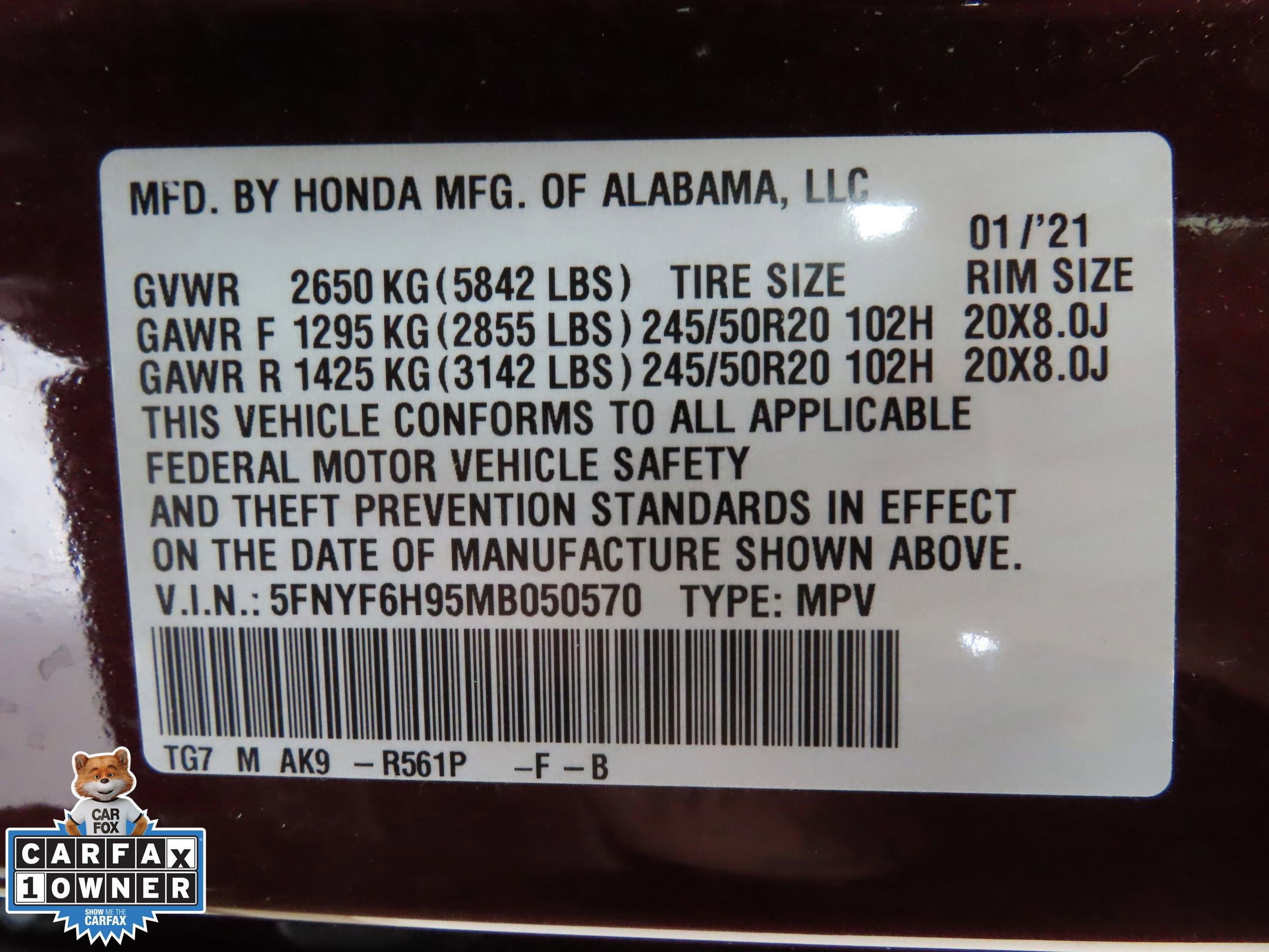 Used 2021 Honda Pilot Touring image 32