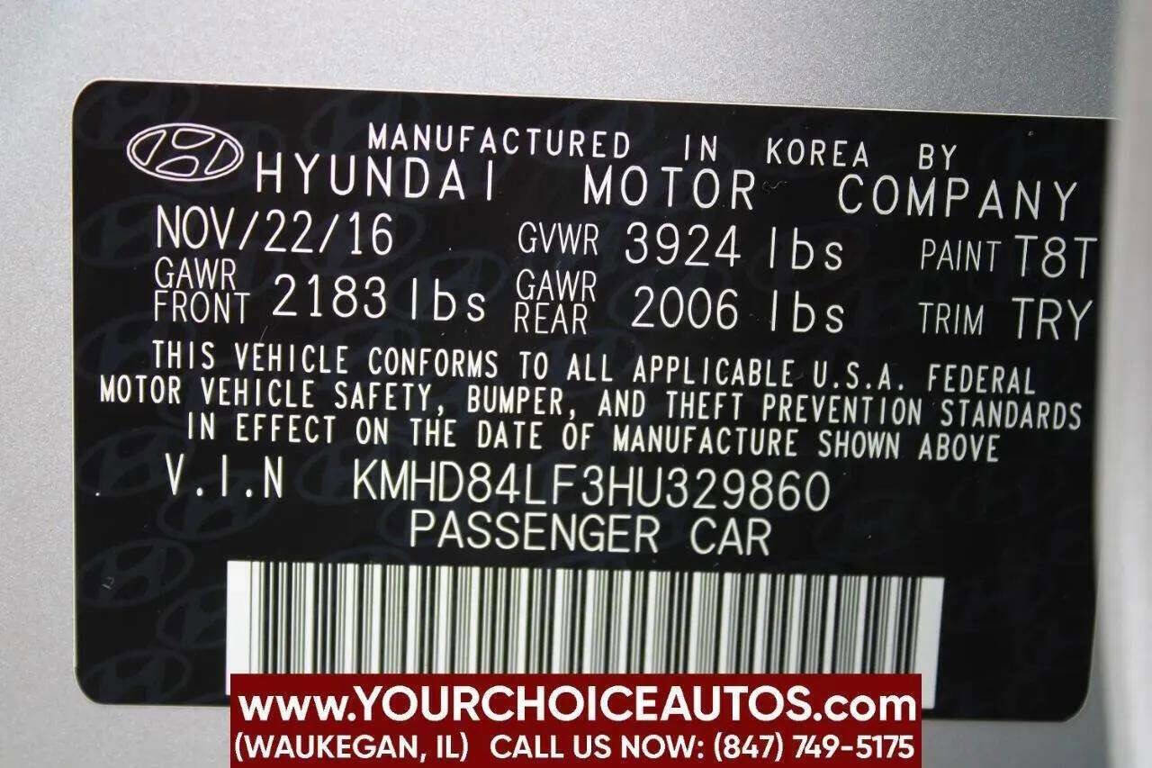 Used 2017 Hyundai Elantra Value Edition image 16