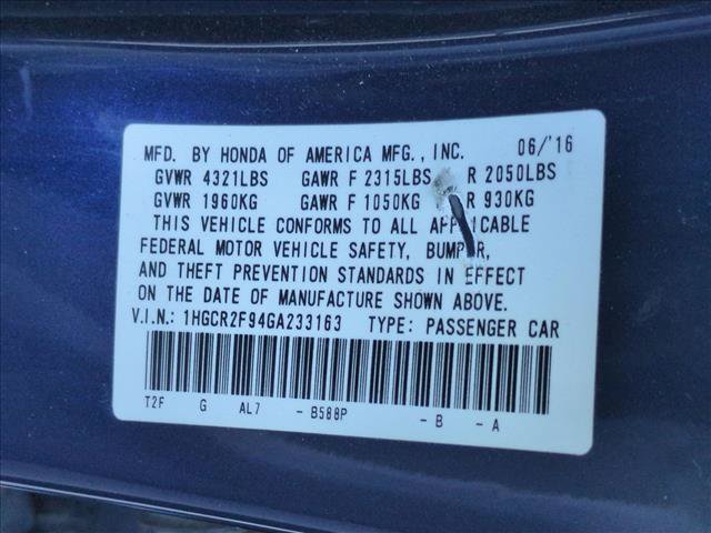 Used 2016 Honda Accord EX-L image 14