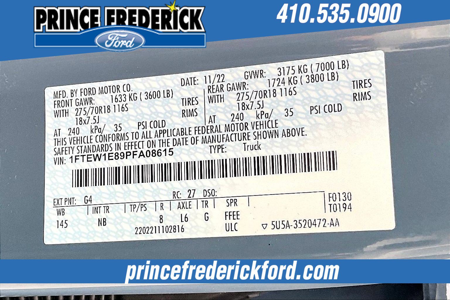 Used 2023 Ford F150 Tremor w/ Equipment Group 402A High image 34