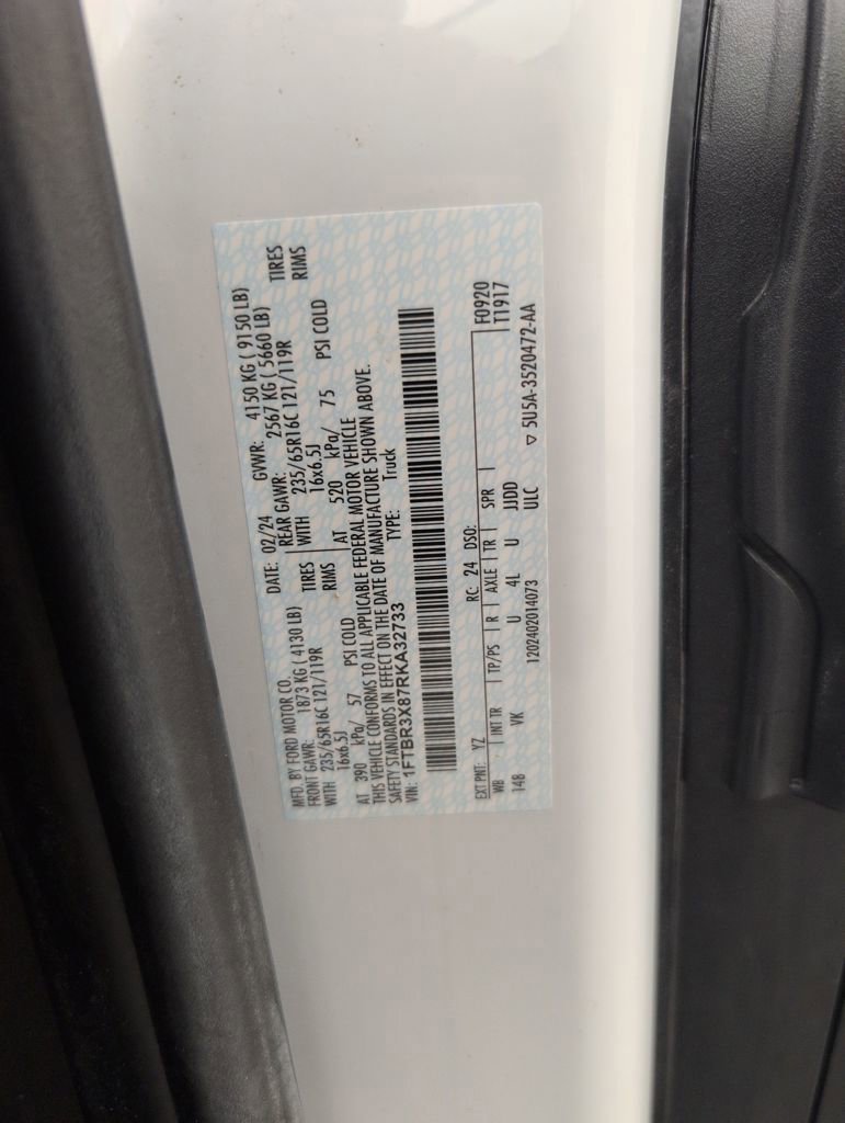 Used 2024 Ford Transit 250 148 High Roof Extended w/ Load Area Protection Package image 43