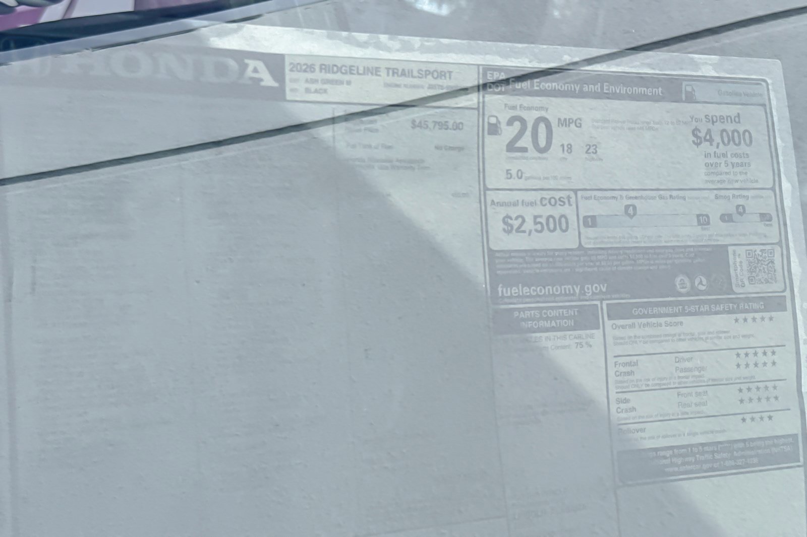 New 2026 Honda Ridgeline TrailSport image 32